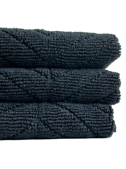 Black Chevron Salon Towel - Pack of 12